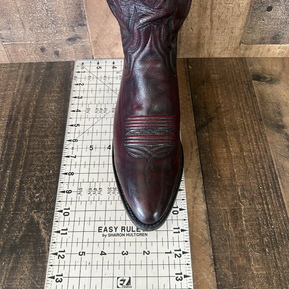Dan Post 2112 R Black Cherry Western Cowboy Boots Mens 8.5 D - Picture 6 of 12